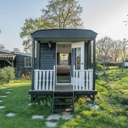 Pipowagen Elsebein Groningen Westerwolde Unieke Ligging Met Eigen Tuin En Vrij Uitzicht Over Veld Naar Natuurgebied Onstwedde Екстериор снимка